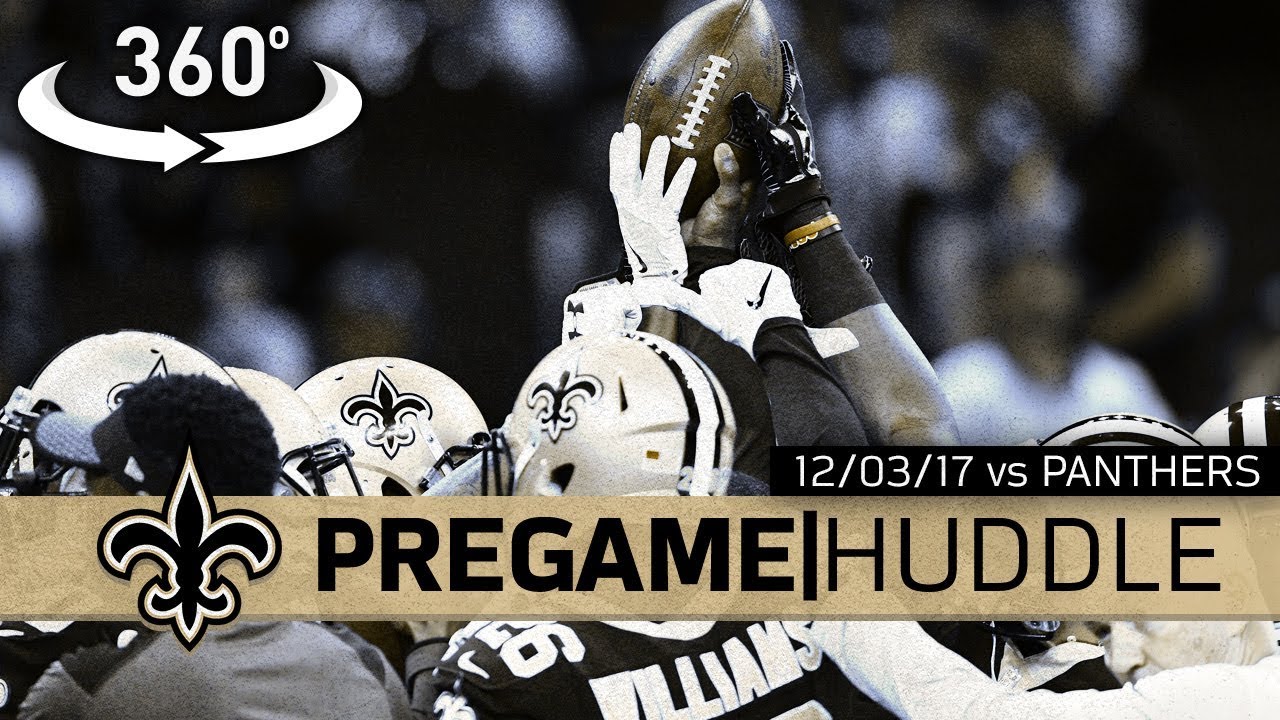 Go Inside Drew Brees' Pregame Huddle: Saints vs Panthers - 12/03/17