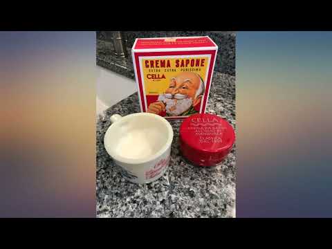 CELLA Shaving cream Soap - XL GIANT Size - One Kilo Box 1000GR - almond shave creme review