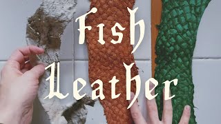 Fish Leather Unboxing || I bought budget carp crust leather on a whim