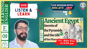 Live English Practice🔥 | Listen & Learn | The Secrets of Ancient Egypt