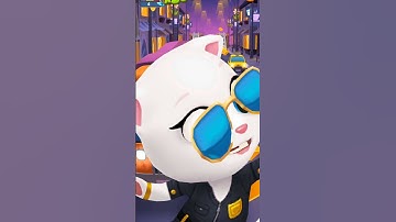 Talking Tom Gold Run Agent Angela Funny Fails Android iOS gameplay #talkingtom #shortfeed #shorts