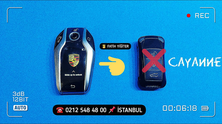 PORSCHE CAYENNNE EKRANLI ANAHTAR UYGULAMASI DESTEKLENEN 2006-2010 ARASIDIR #porsche​#displaykey​