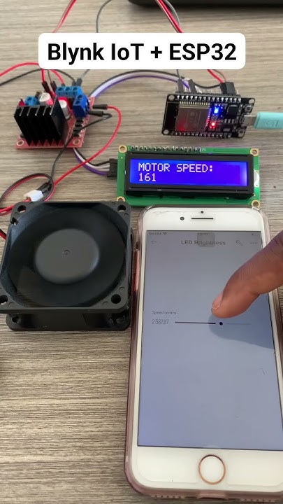 DC MOTOR Speed control with esp32 using BLYNK IOT Cloud and an Lcd ...