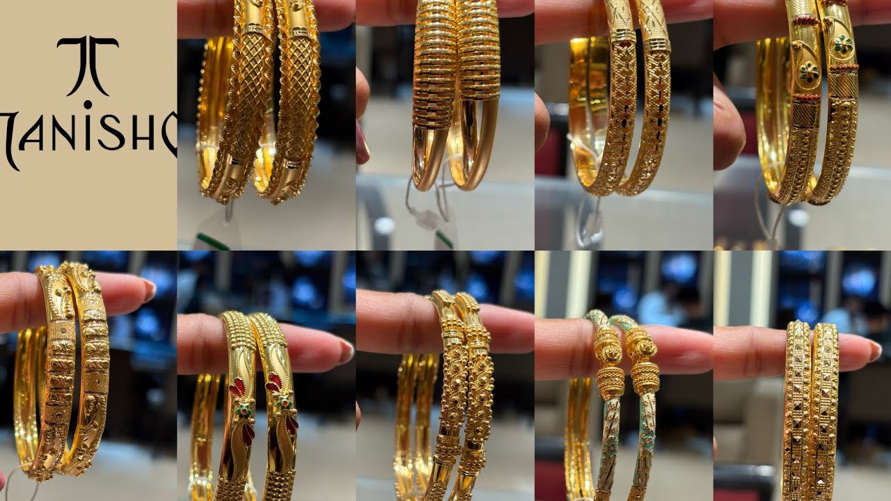 Tanishq Latest Light Weight Gold Bangles Collection 💕 || Tanishq Latest Trendy Gold Bangle Design 😱