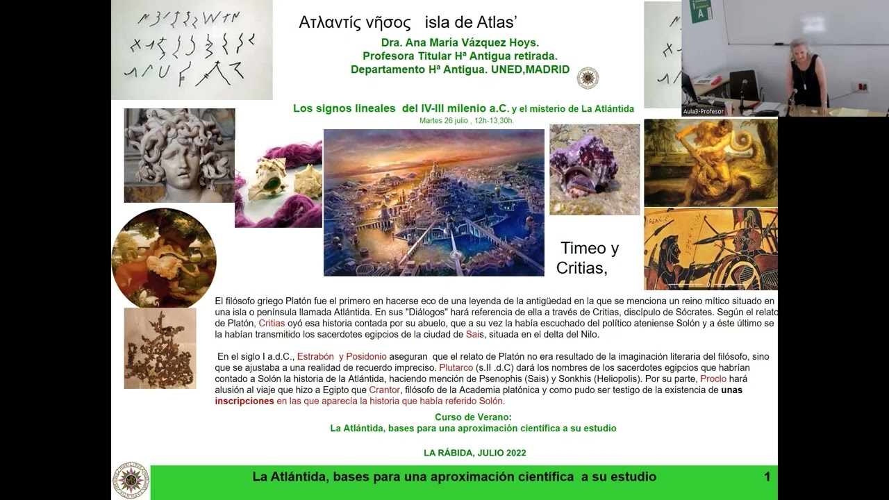 Curso de verano UNIA Ponencia V Ana María Vázquez Hoys. Los signos lineales del III-IV milenio a.C.