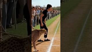 Bruce Lee races a cheetah… for 3 seconds. Watch who wins. 😳