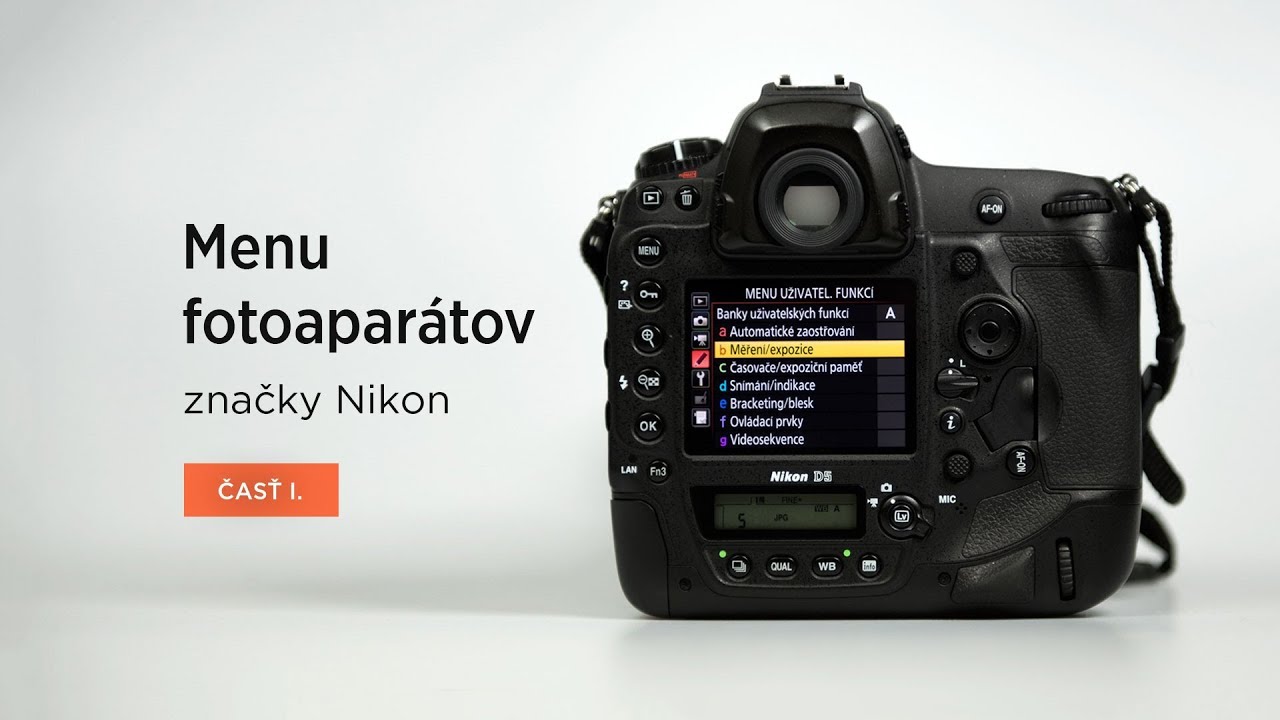 Menu fotoaparátov značky Nikon – 1. časť