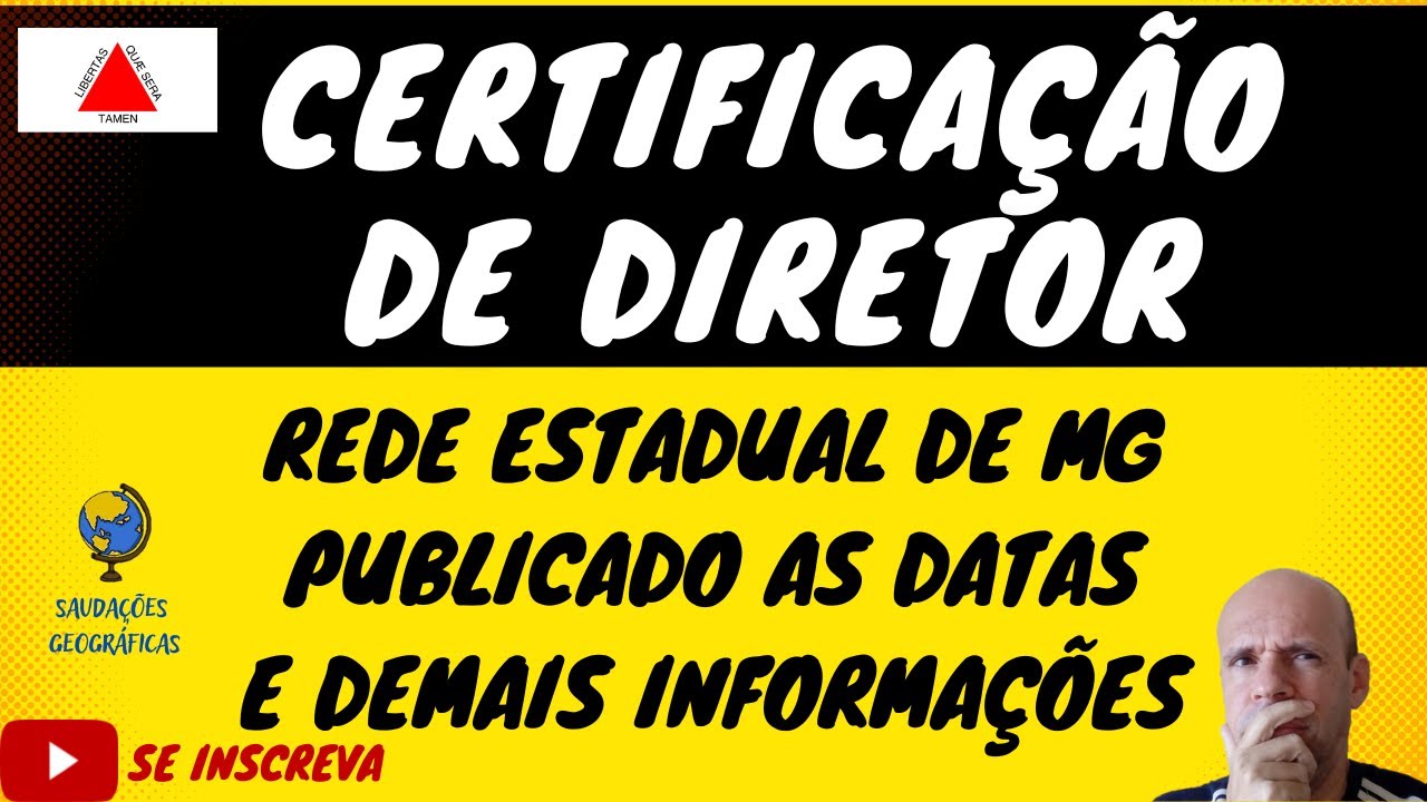 CERTIFICAÇÃO DE DIRETOR DA REDE ESTADUAL DE MG 2022 - PUBLICADO AS INFORAMÇÕES