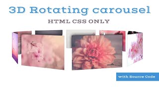 3D image Rotating carousel Html CSS | with source Code screenshot 2