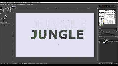 Put Image Inside of Text Shape | GIMP 2020