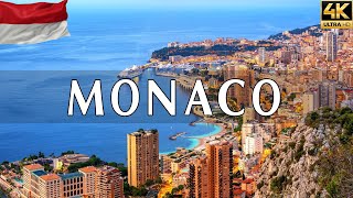 VOLANDO SOBRE MONACO 4K | Increíble paisaje natural hermoso con música relajante | VÍDEO 4K UHD