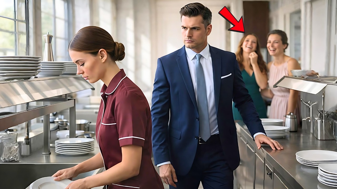 OBRIGARAM ELA A LAVAR PRATOS EM UM EVENTO DE LUXO… SEM SABER QUE O MARIDO ERA O DONO DE TUDO