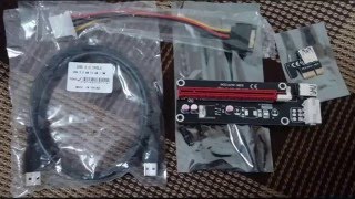 Райзер х1 х16 PCIe USB3 0 удлинитель для видео карты для майнинг Эфириум Ethereum rig Райзер х1 х16 PCIe USB3 0 удлинитель для видео карты для майнинг Эфириум Ethereum rig
