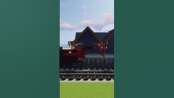 Minecraft train station #shorts