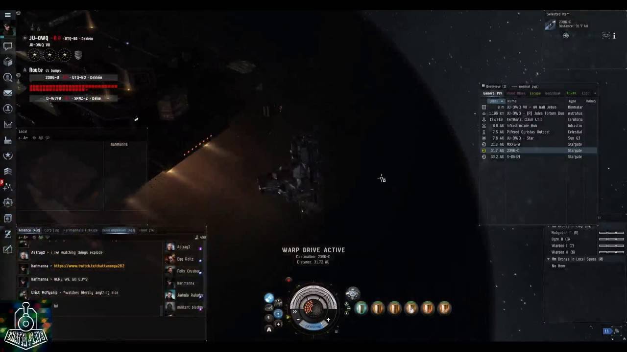 EVE ONLINE GATE JUMPING A FAX YouTube