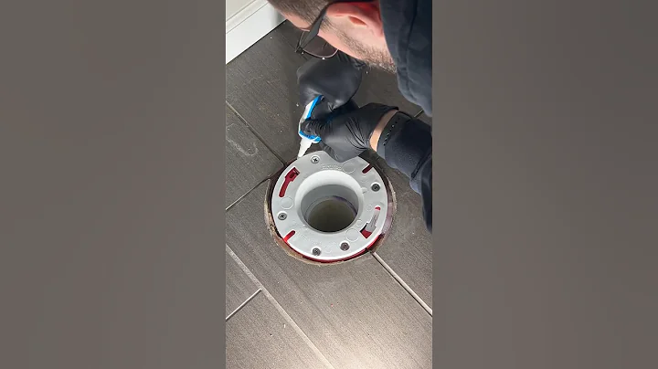 Toilet flange replacement due to improper height #plumbing #shortsvideo #plumber 💦