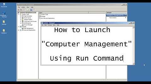 How to open Computer Management using Command Line
