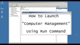 How to open Computer Management using Command Line
