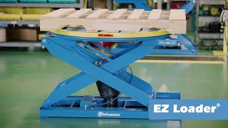 Bishamon EZ Loader Pallet Positioner – Self-Levelling Scissor Lift Table | Scissor Tables UK