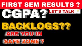 ENGINEERING FIRST SEM RESULTS EN AYTHU ?|ALL GOOD?|CGPA|BACKLOGS