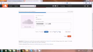 Upload soundcloud -