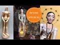 デッサン人形でサントス人形を作ってみました 1＊ How to make santos cage dolls VOL.1