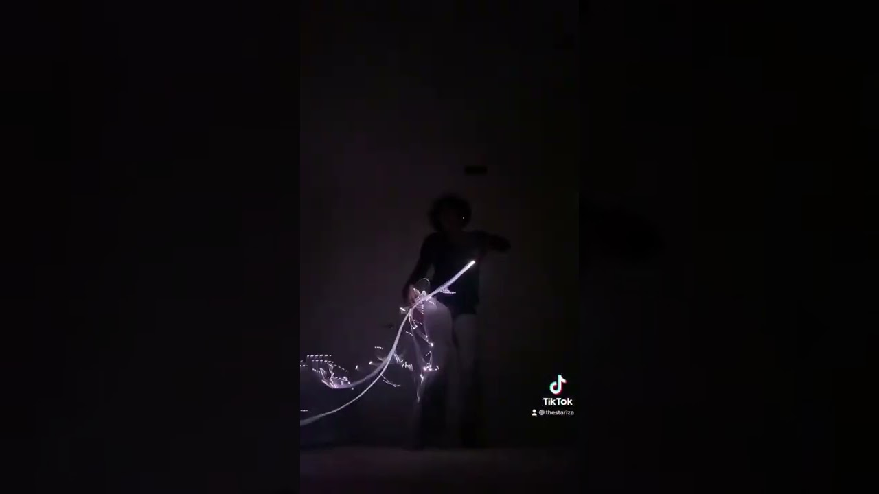 Fiberflies light whip dance