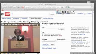 Captioning Video using YouTube Tools