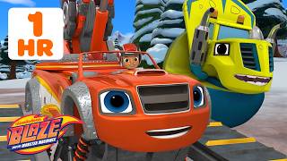 MORE Blaze BIG RIG Transformation Rescues! 🚚 | 60 Minutes | Blaze and the Monster Machines