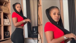 Try On Haul To Go Grocery Shopping Red Cropped Shirt & High Waisted Black Leggings Accessories