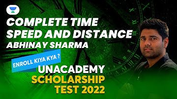 🔥🔥MUST WATCH Complete Time ,Speed and Distance | ABHINAY SHARMA