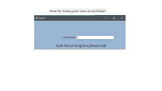How to make a autoclicker in visual studio! FREE