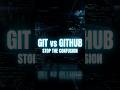 Git vs GitHub explained in 30 seconds ⚡#programming #shorts