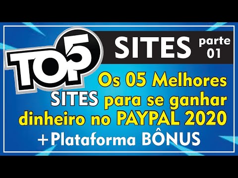 TOP 5 MELHORES SITES PARA GANHAR DINHEIRO NO PAYPAL - PARTE 1 | 2020✔️