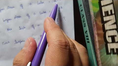 How to find the side of a cube when total surface area is given.