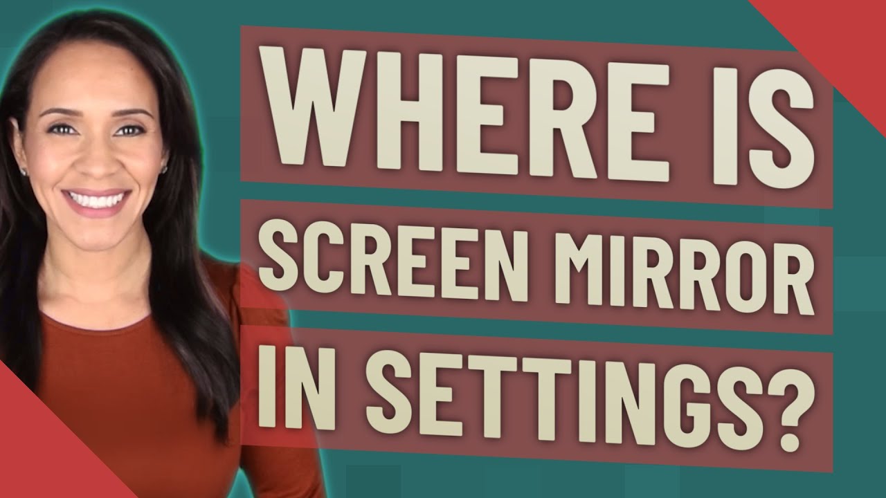 Where is screen mirror in settings? YouTube