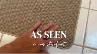 Super Absorbent Thin Bath Mat, Bath Rugs Rubber Backing Non-Slip, Quick Dry Machine Washable