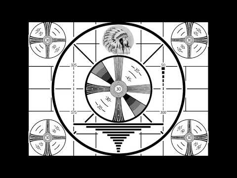 Indian head video test pattern with 1000hz tone