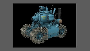 Metal Slug SV 001 Low-poly 3D model