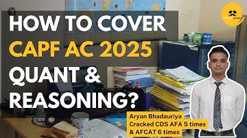 Cover CAPF AC 2025 Quant & Reasoning | Syllabus & Pattern | Defense Ustaad