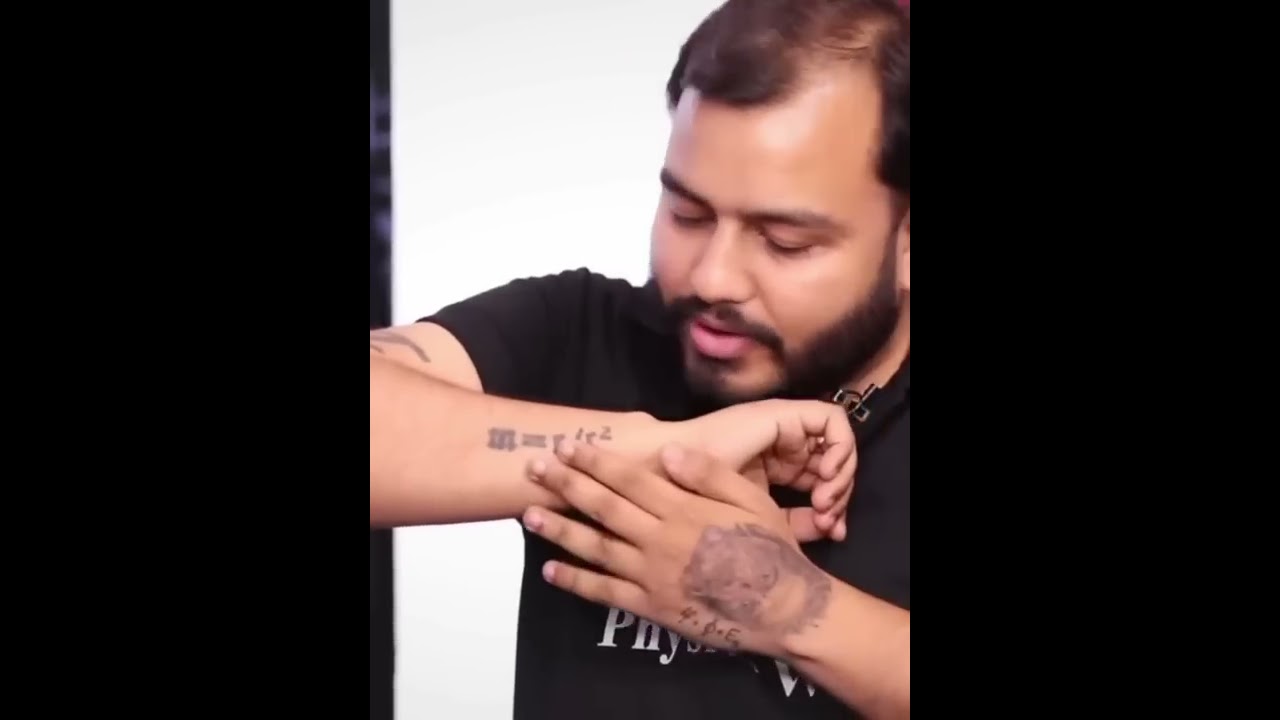 All TATTOOS of Alakh Sir 👻👻 Alakh Pandey Physicswallah - YouTube