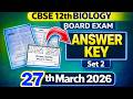 CBSE 12th Biology paper solution 2026 |CBSE Class 12th biology exam solution2026|LIVE biology answer