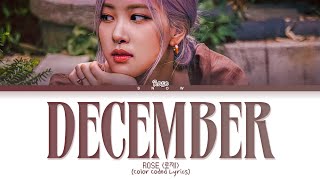 ROSÉ 'December' (Neck Deep Cover) Lyrics Tradução/Legendado (Color Coded Lyrics)
