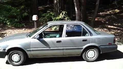 1989 Toyota Corolla with two 12" subs