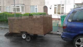 Large Car trailer 8x4ft for sale on ebay