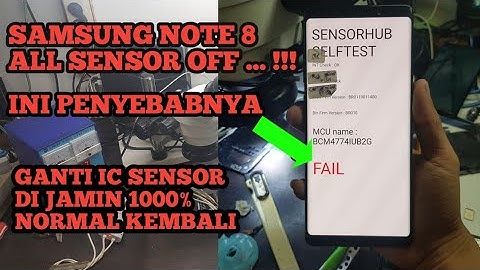 Samsung note 8 All Sensor Not Working