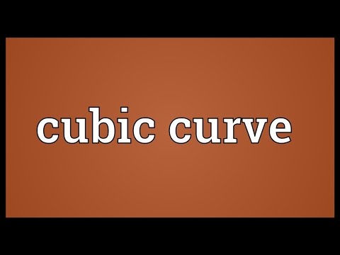 Cubic curve Meaning