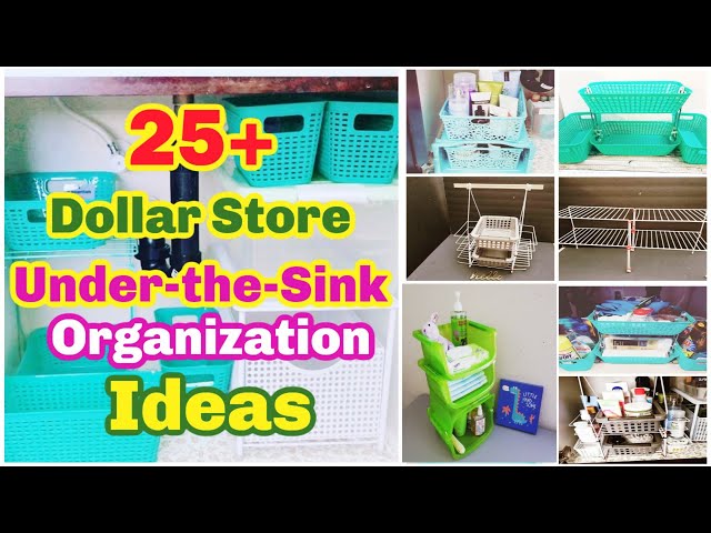 Dollar Store Organizers for Under the Sink & Tight Space Storage