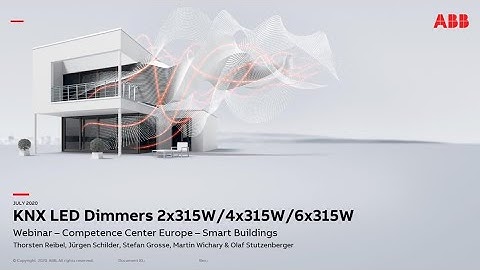 Webinar about KNX LED Dimmer UD/S 2x315W/4x315W/6x315W