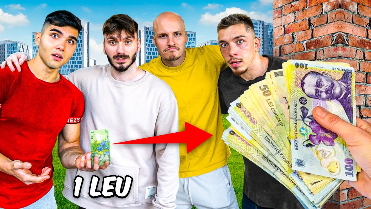 TRANSFORMA 1 LEU IN 1000 CHALLENGE I Ft. Zmara, Andrei Cosmin, Daniel Cafelutza